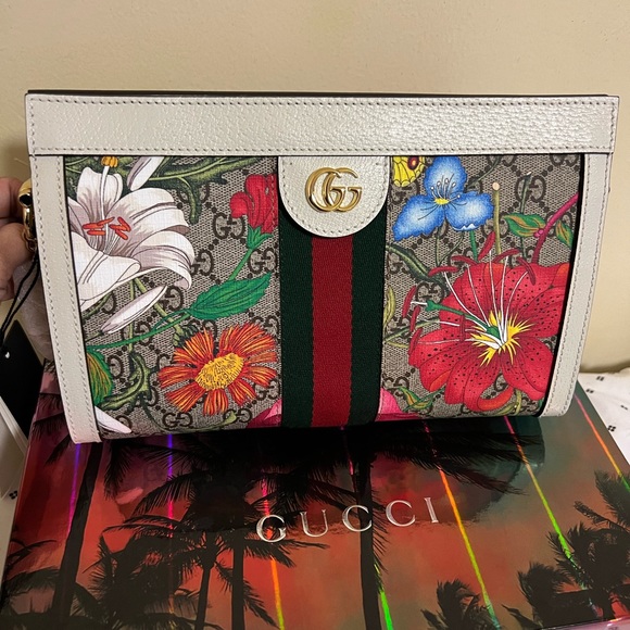 ‼️SOLD‼️ Authentic Gucci Flora Chain Shoulder Bag - Picture 11 of 14
